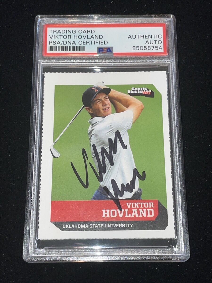 Viktor Hovland autographed golf balls