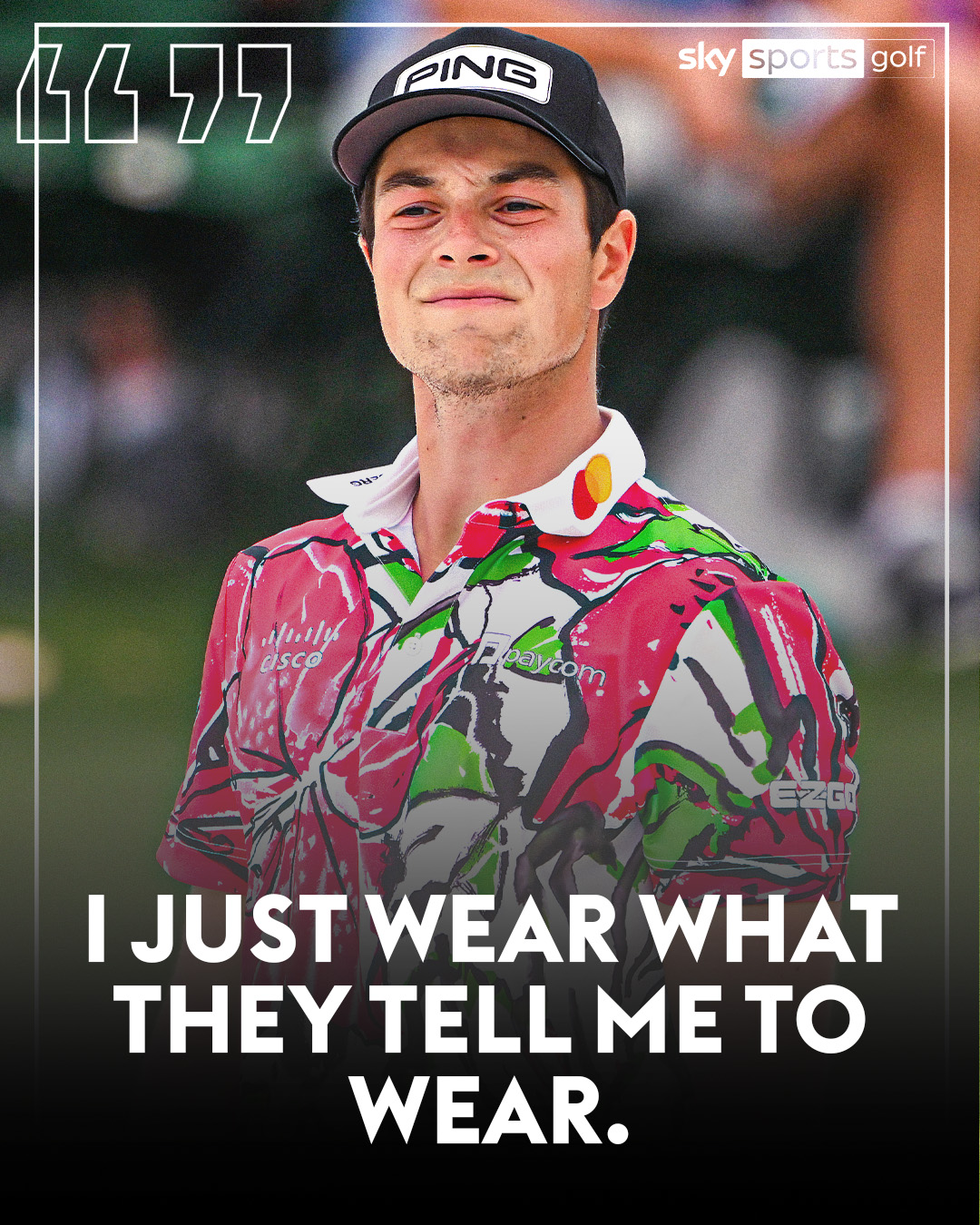Viktor Hovland social media