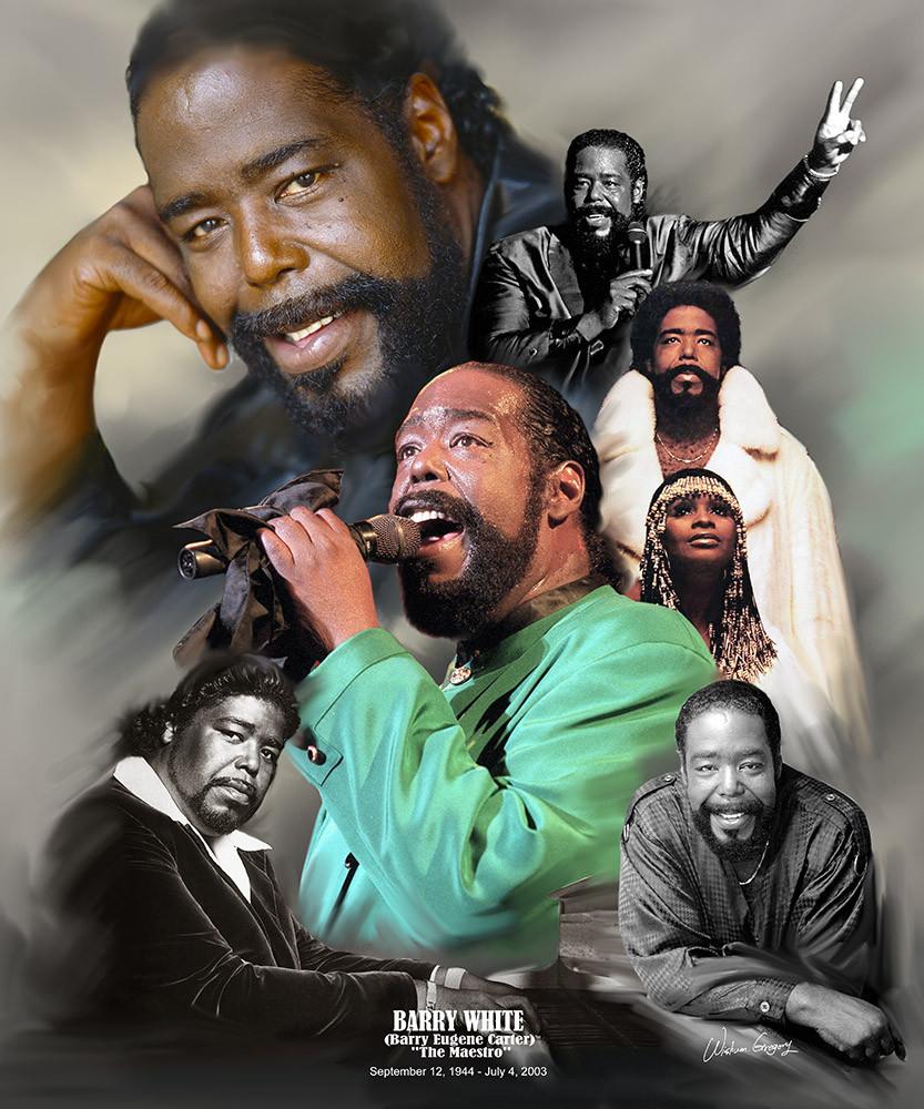 vintage Barry White pictures.