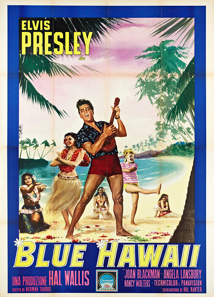 Vintage Blue Hawaii art