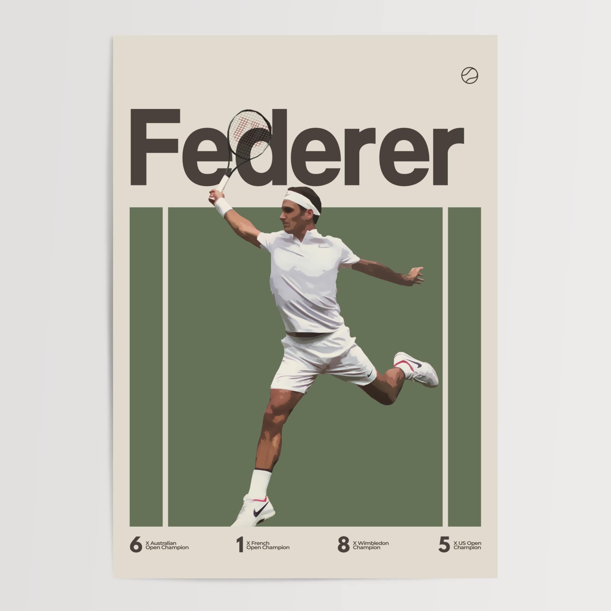 vintage Federer print