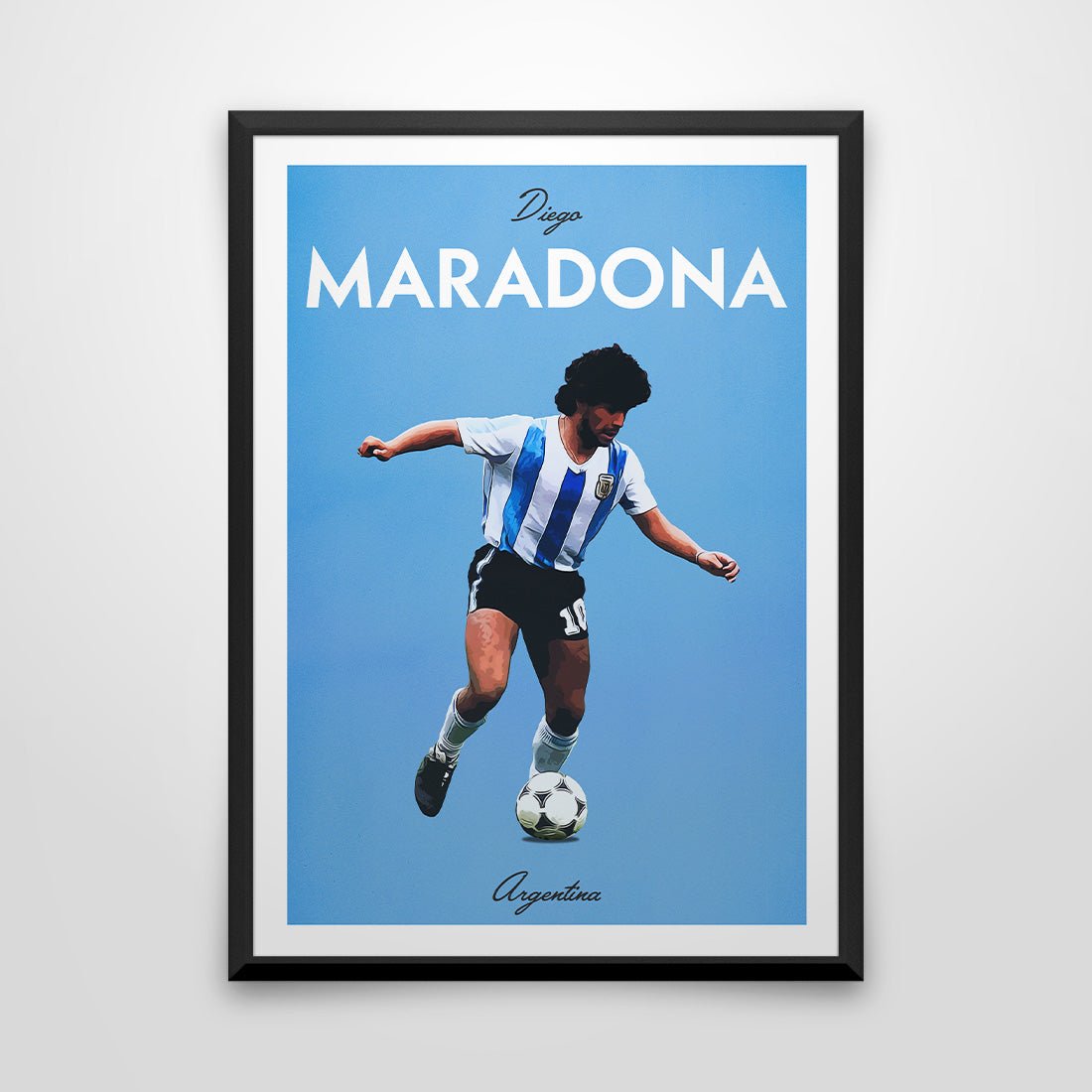 vintage Maradona prints