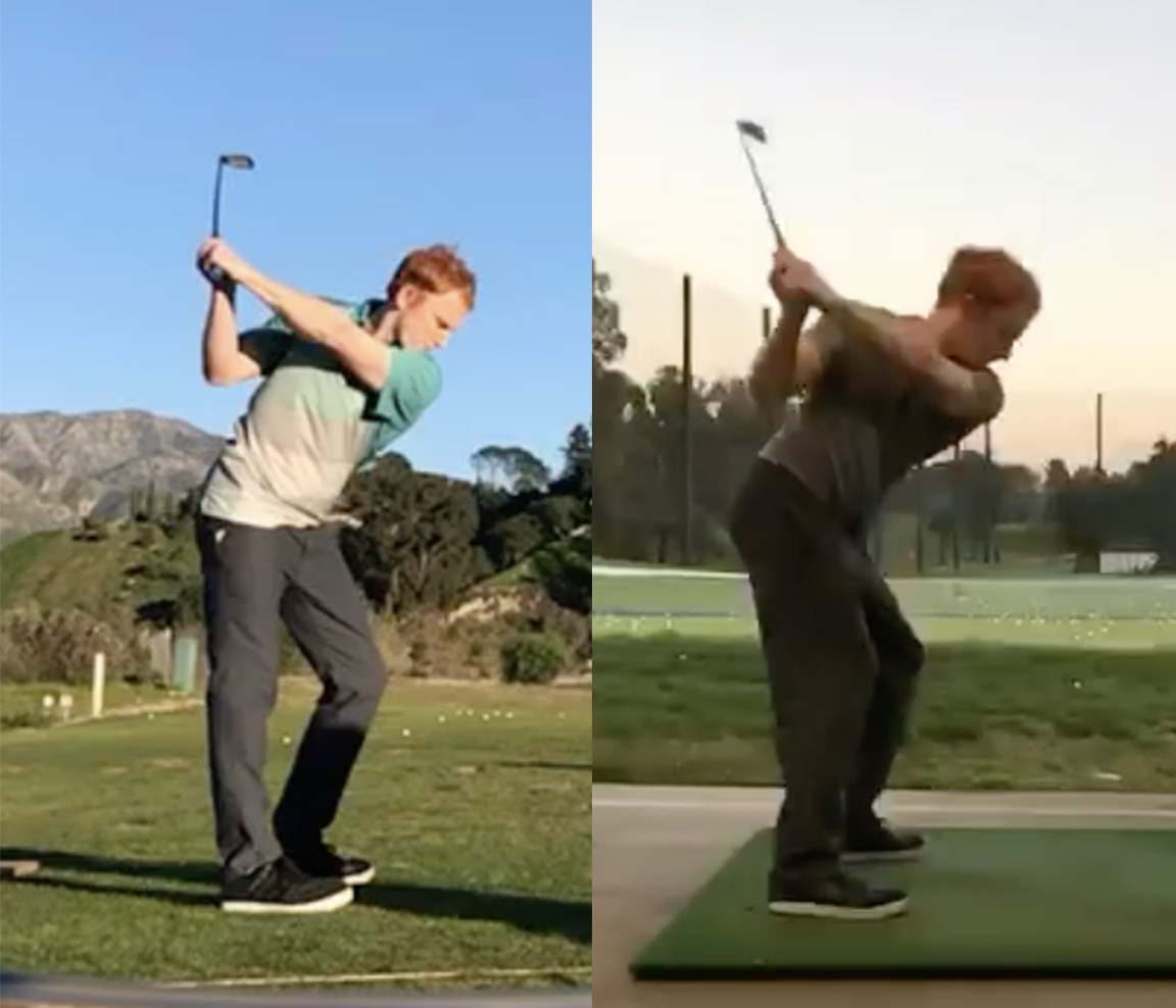 visualizing golf swing