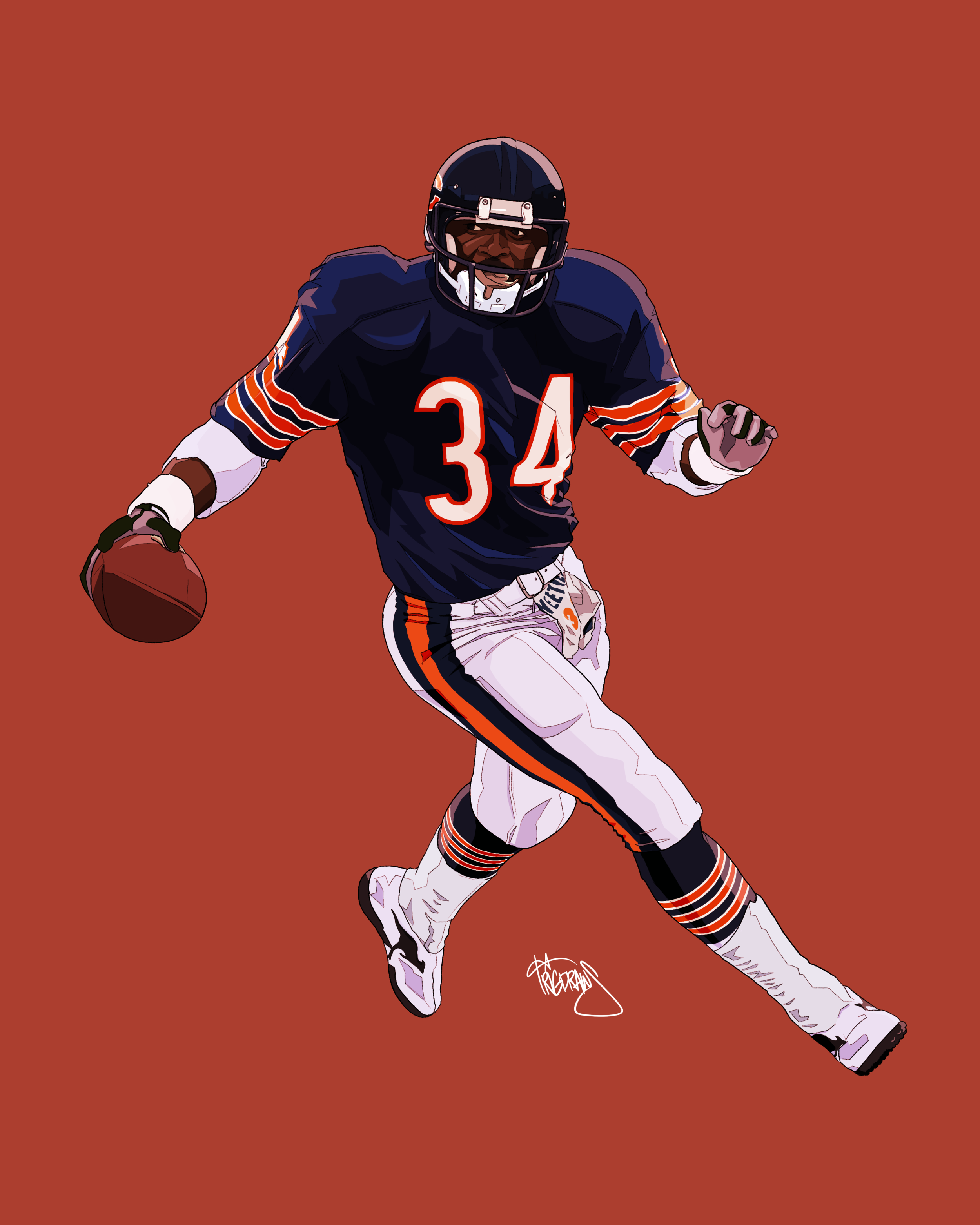 Walter Payton artwork
