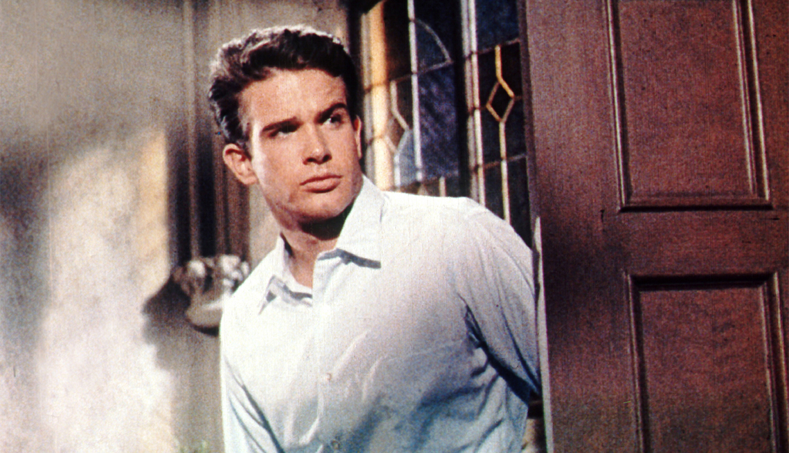 Warren Beatty iconic young moments.