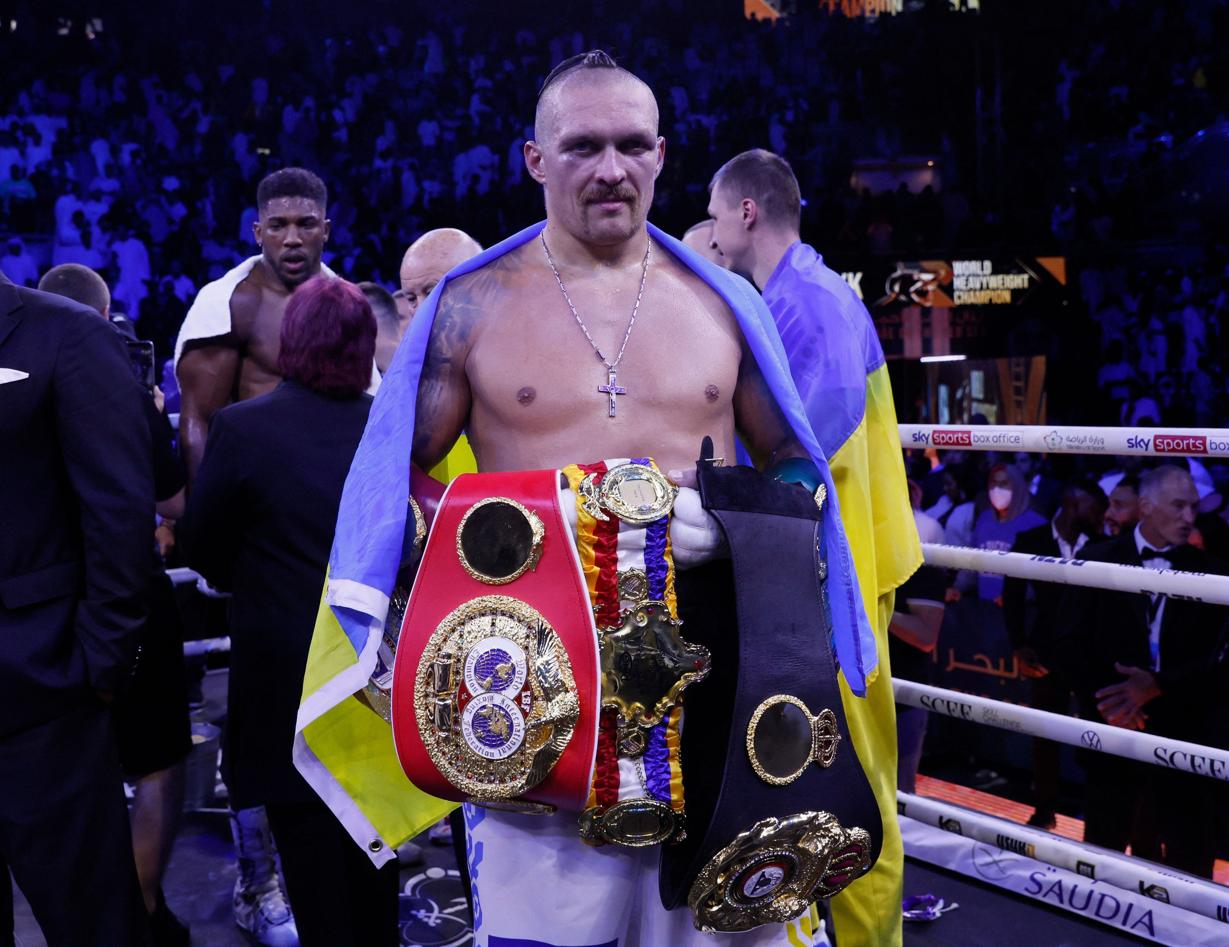 what belts does usyk have 0049