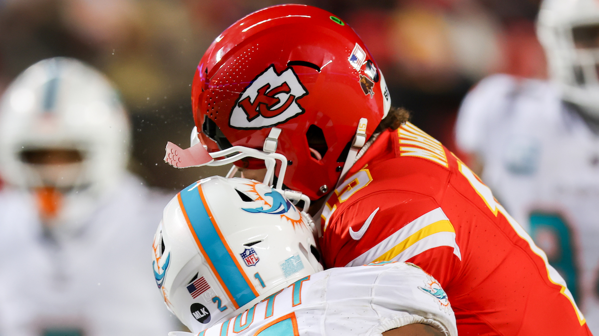 what is the sticker on the back of patrick mahomes helmet 0009