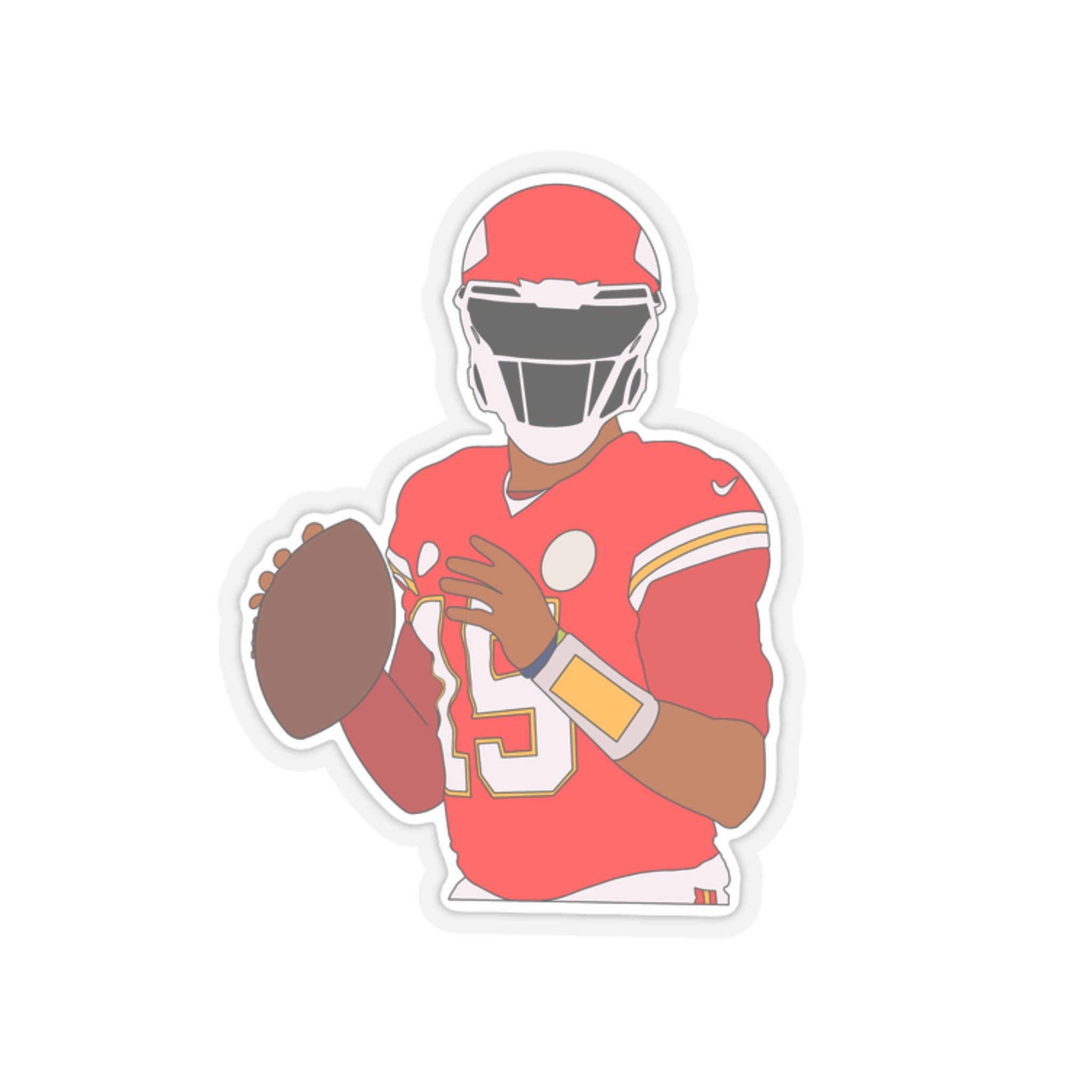 what is the sticker on the back of patrick mahomes helmet 0011