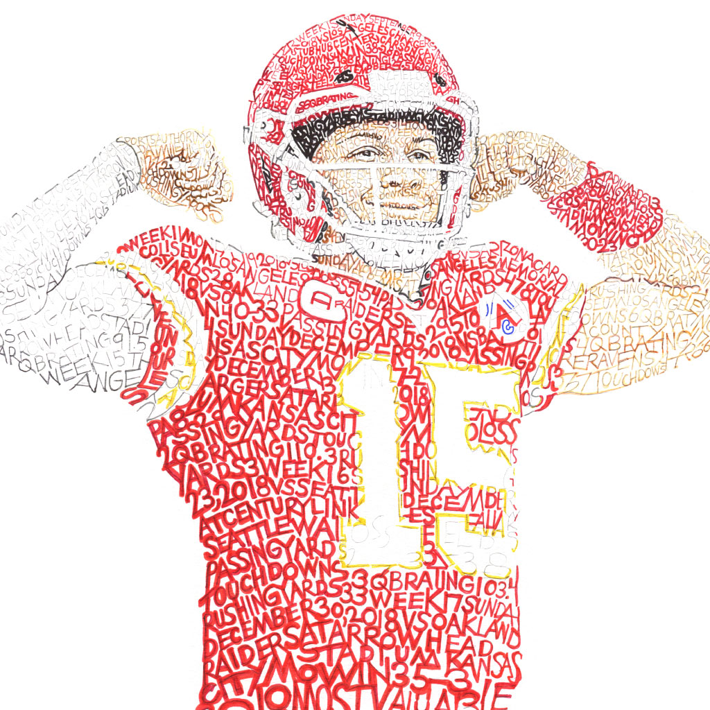 what is the sticker on the back of patrick mahomes helmet 0013
