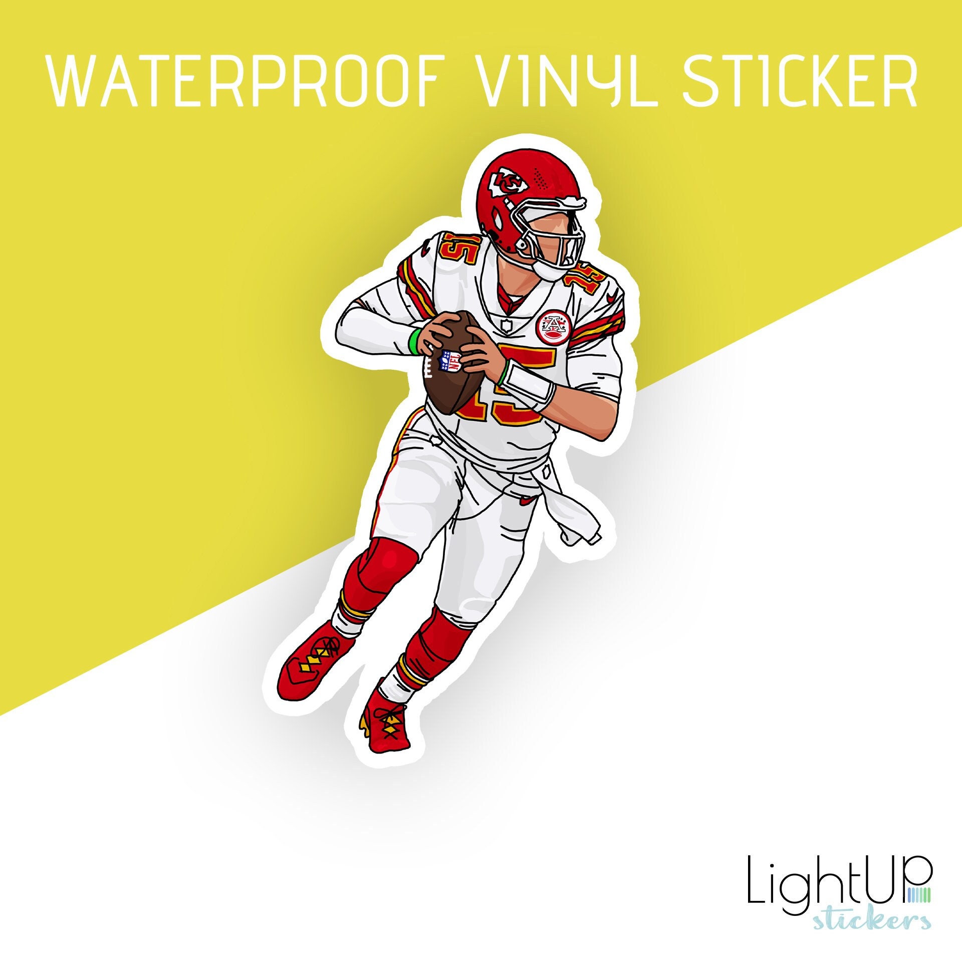 what is the sticker on the back of patrick mahomes helmet 0019