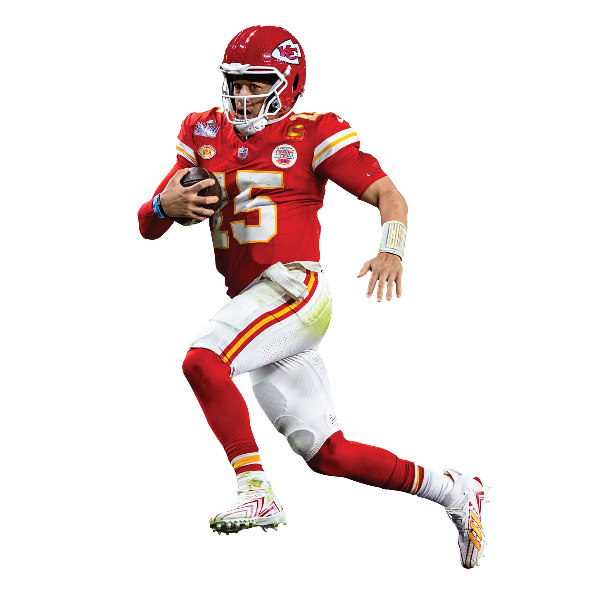 what is the sticker on the back of patrick mahomes helmet 0023