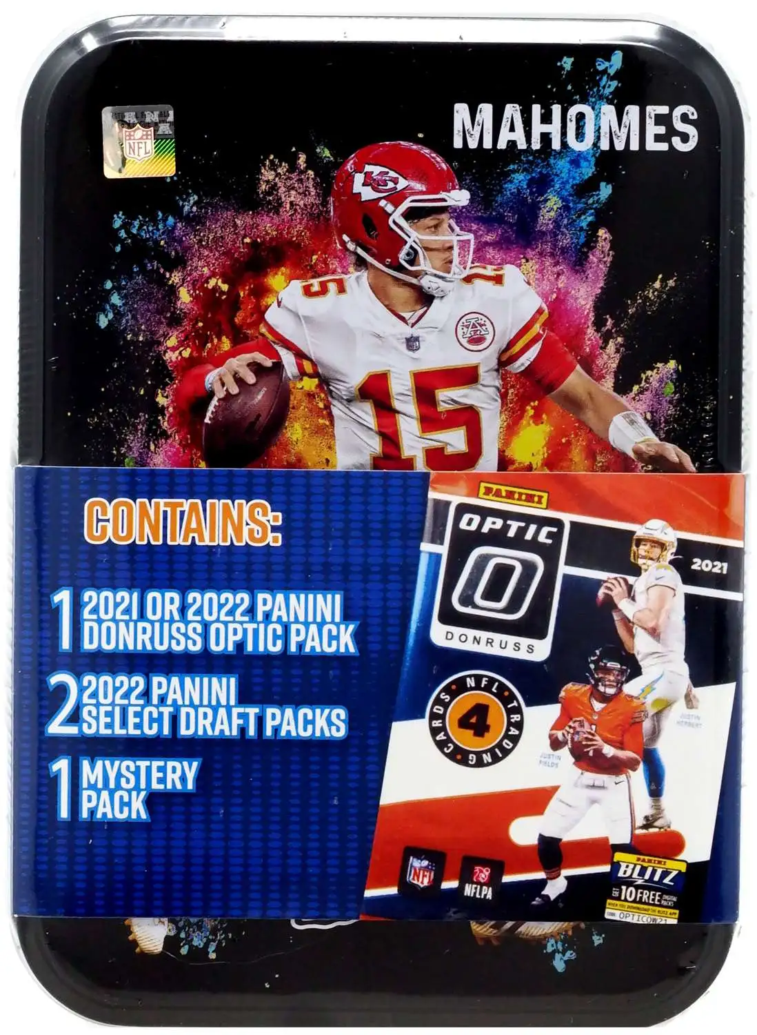 what is the sticker on the back of patrick mahomes helmet 0033