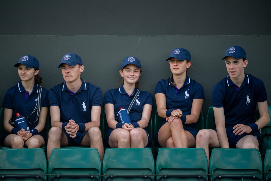 wimbledon ball boy training