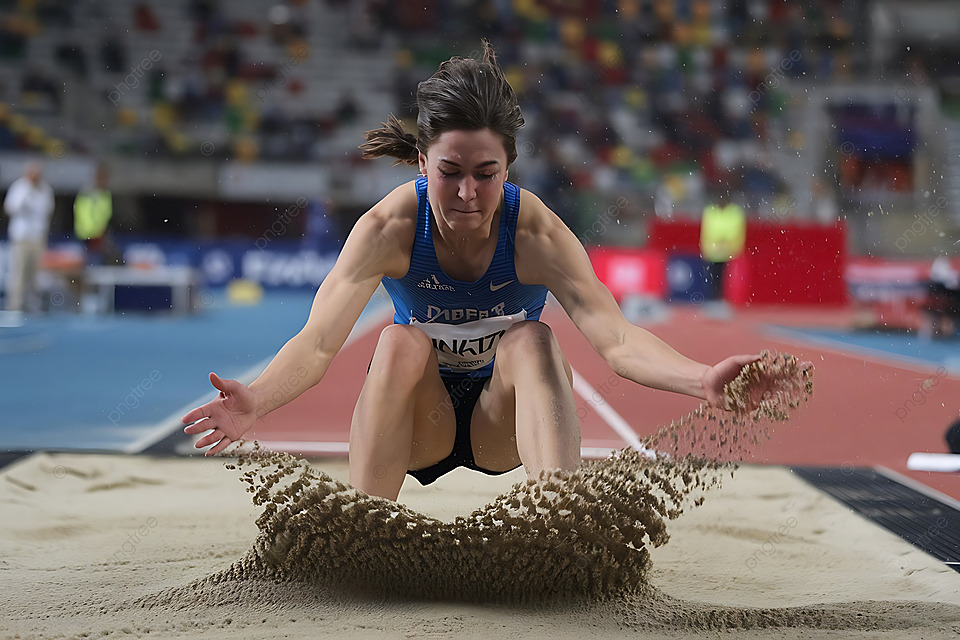 women's long jump landing 0018