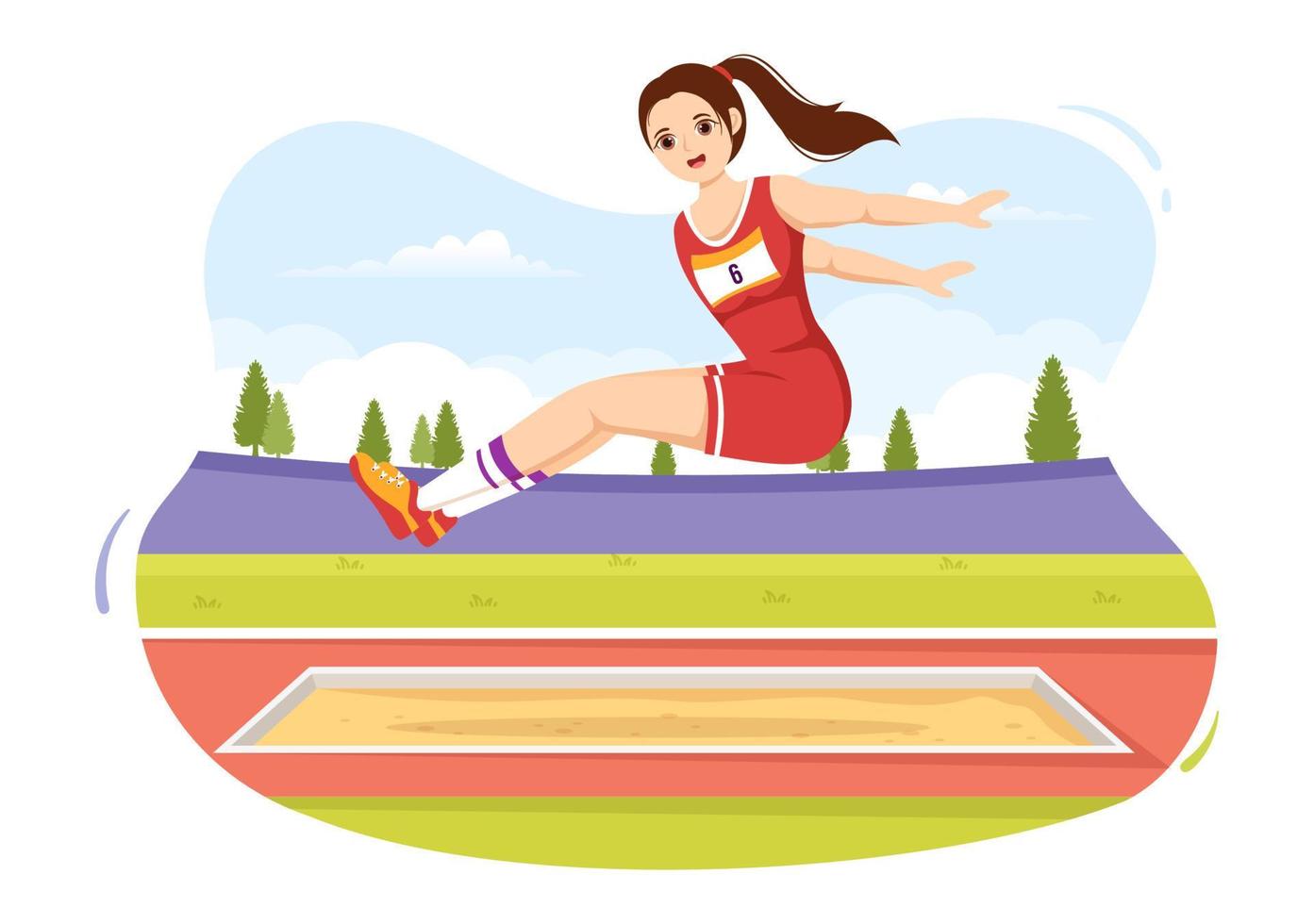 women's long jump landing 0024