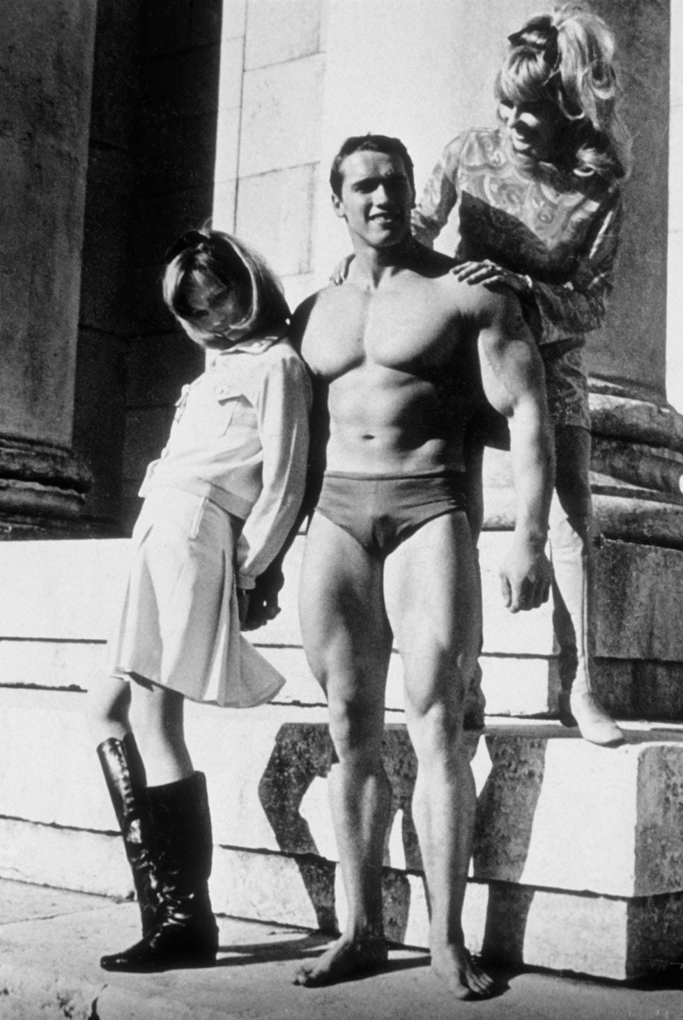 young Arnold Schwarzenegger.