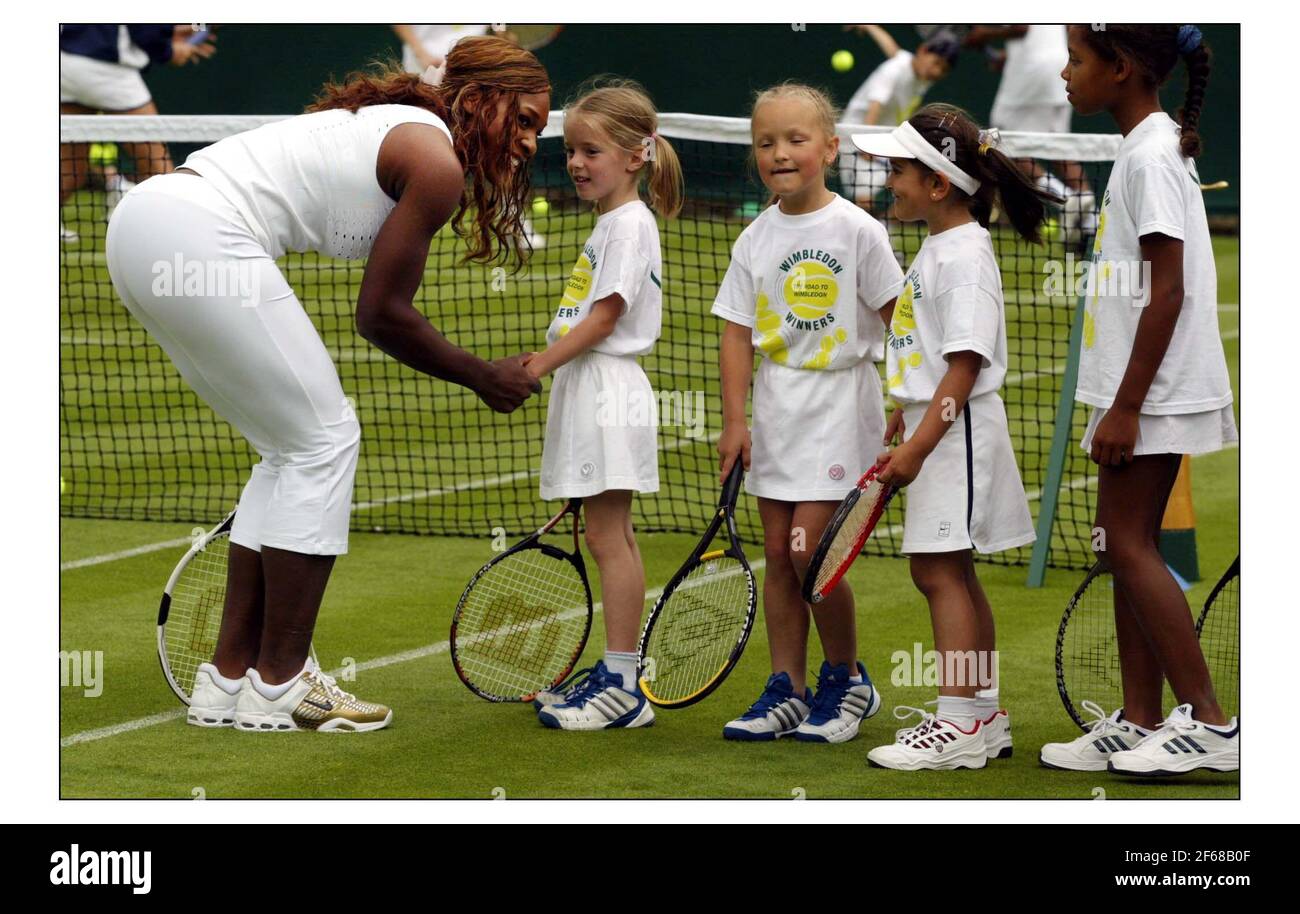 young Serena Williams tennis matches