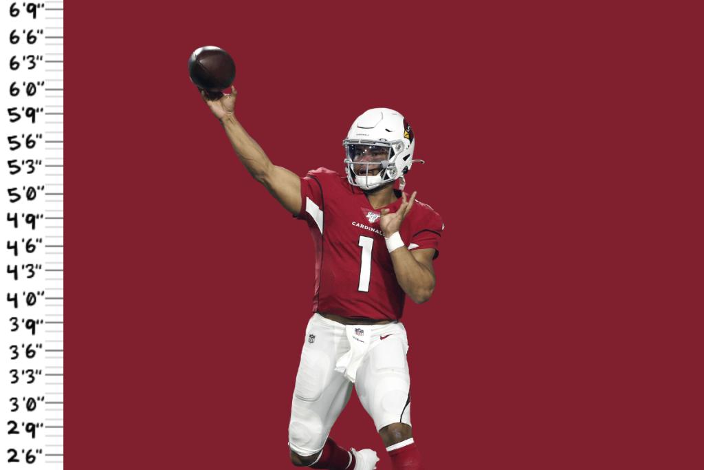 Kyler Murray is the smallest QB in the league