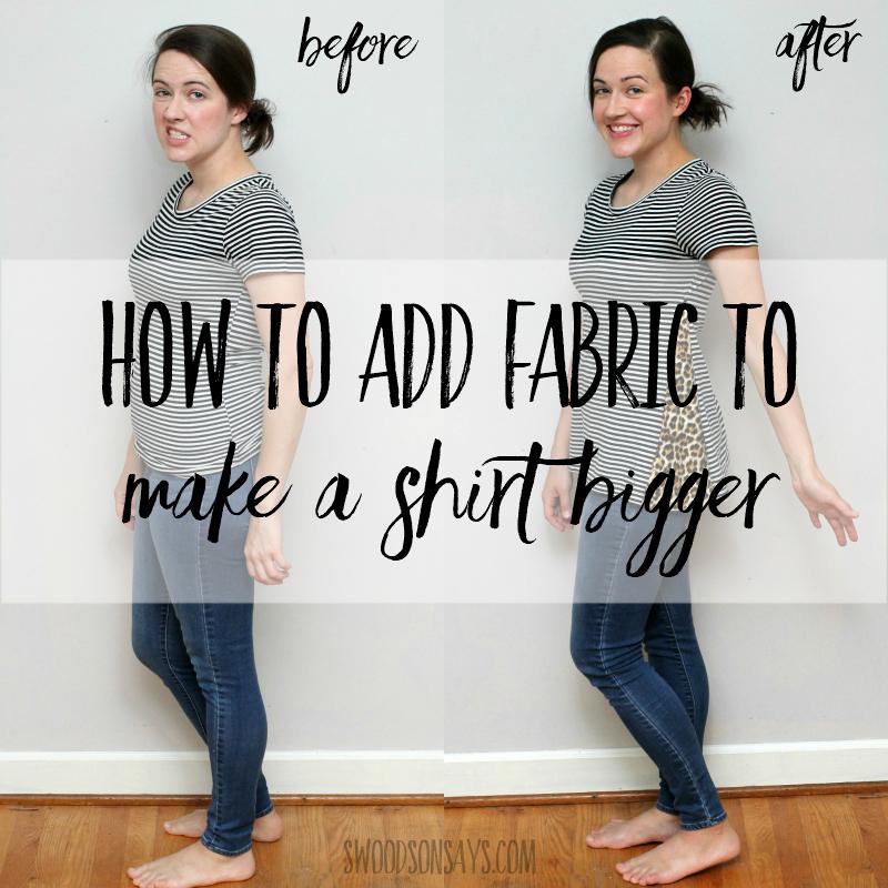 how to make a jersey bigger