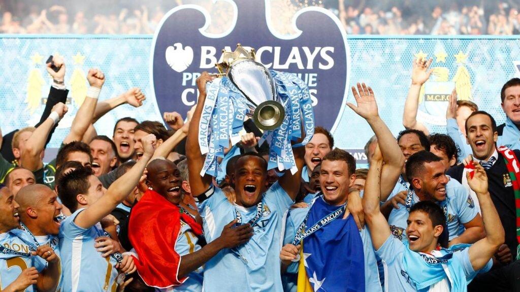 Man City win maiden Premier League title