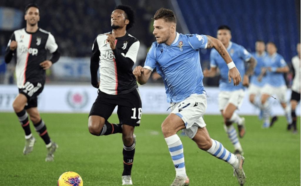 Lazio’s Ciro Immobile against Juventus