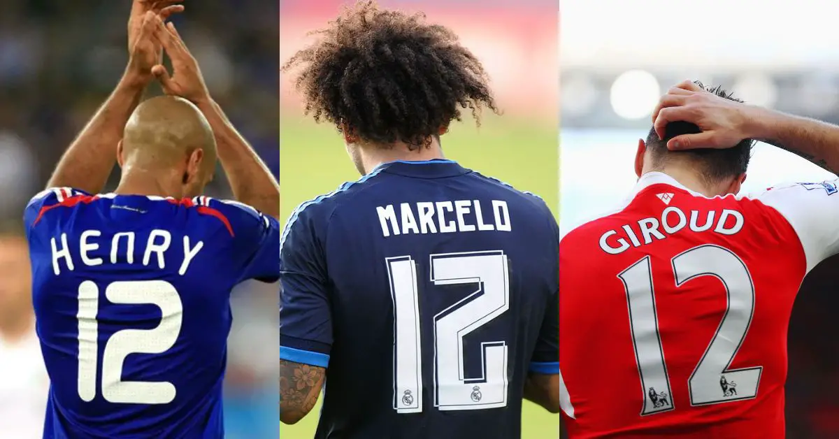 soccer players with number 12