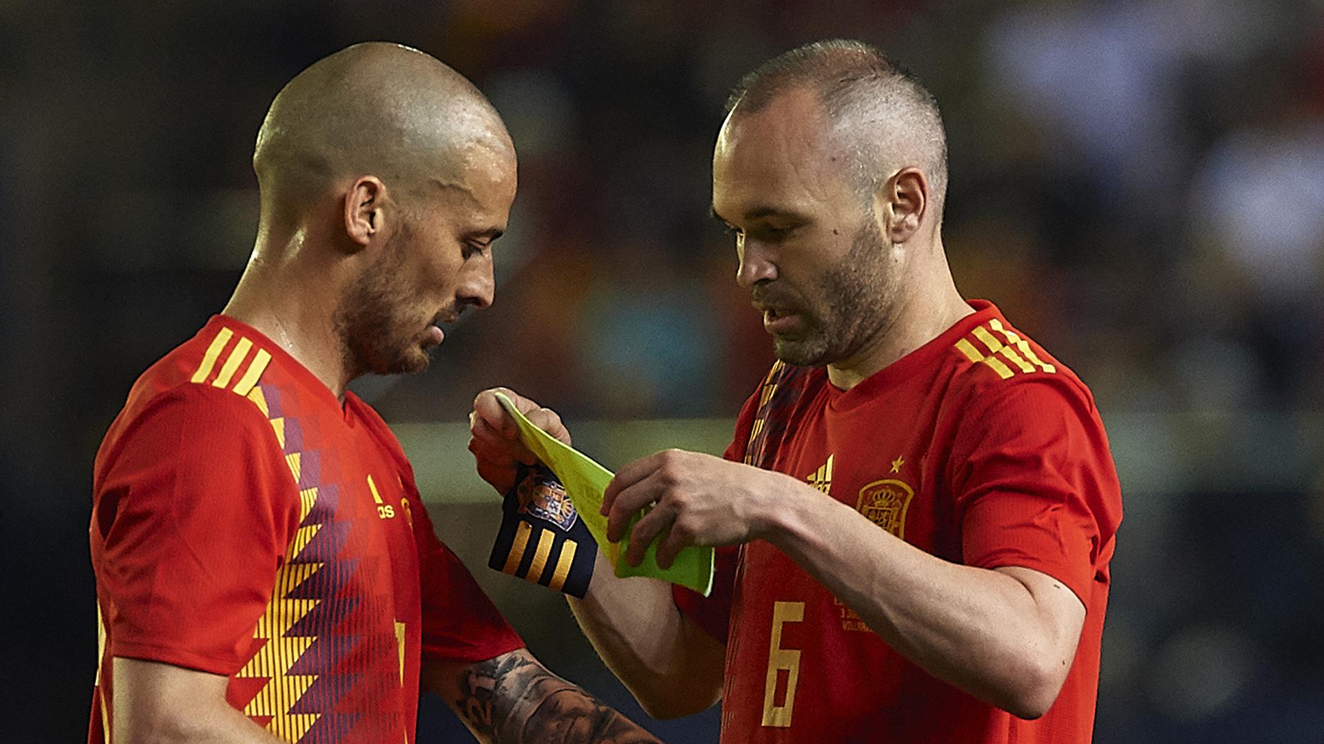 Andres Iniesta David Silva Spain