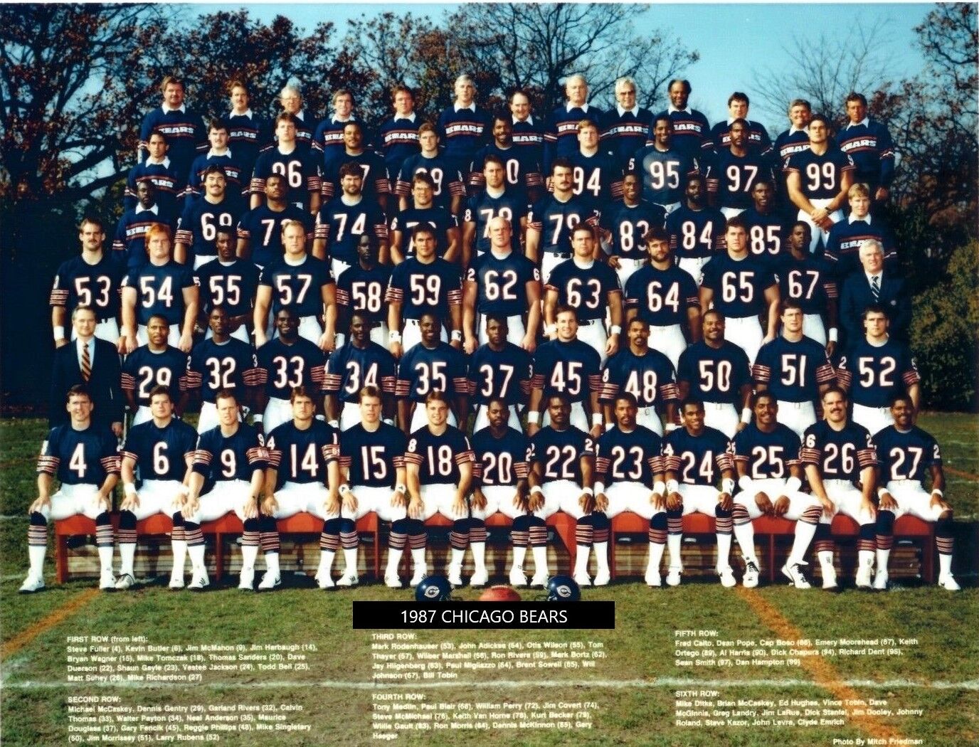 Competitive analysis of the legendary 1987 bears and their legacy