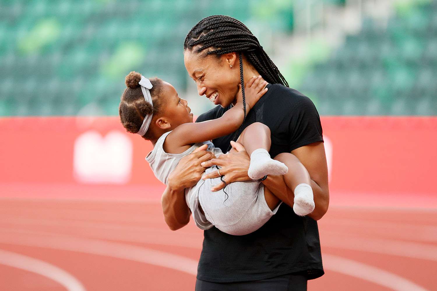 Inspirational moments featuring allyson felix and her beautiful daughter
