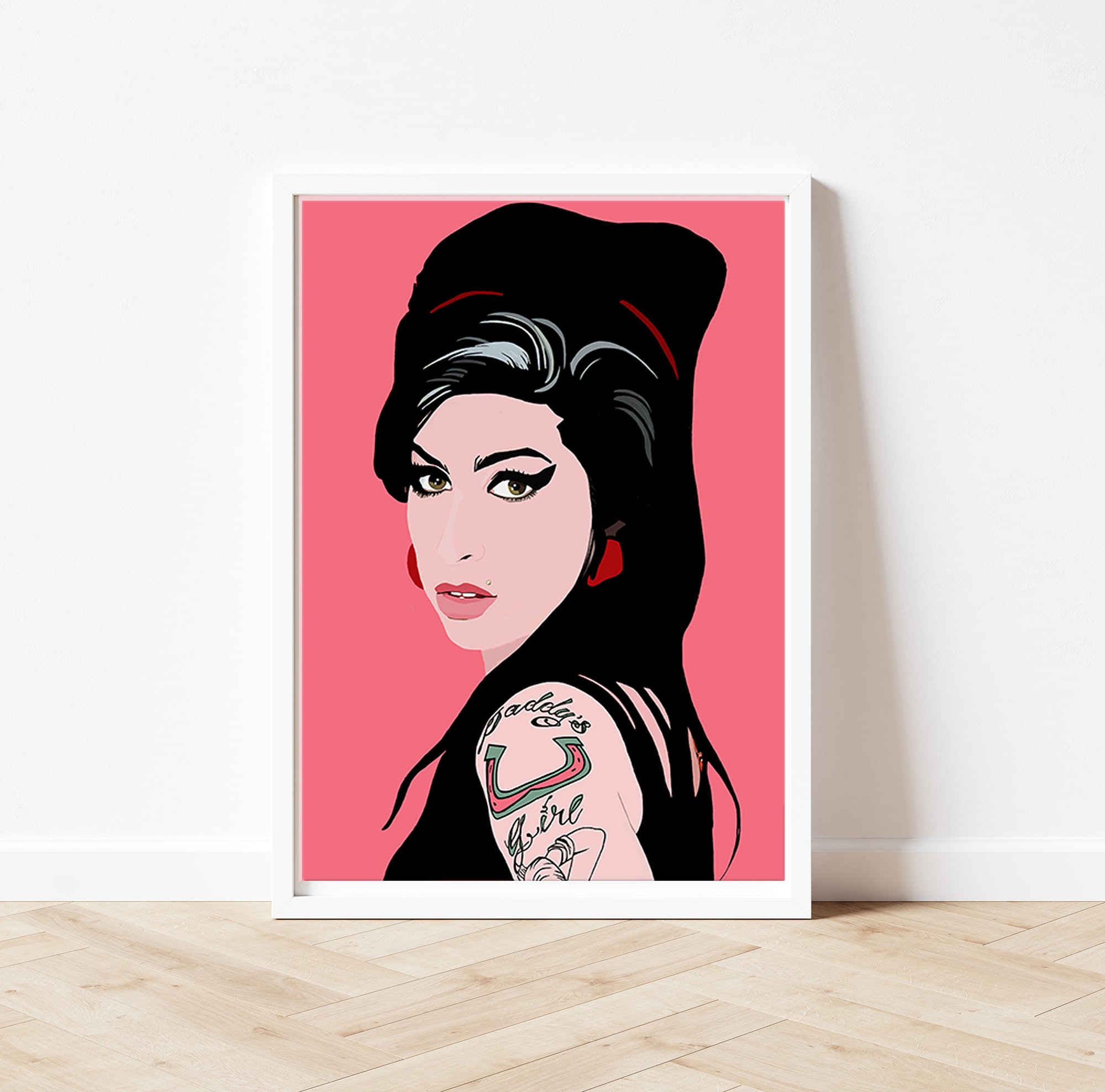 Amy winehouse print showcasing the visionary artistry and talent