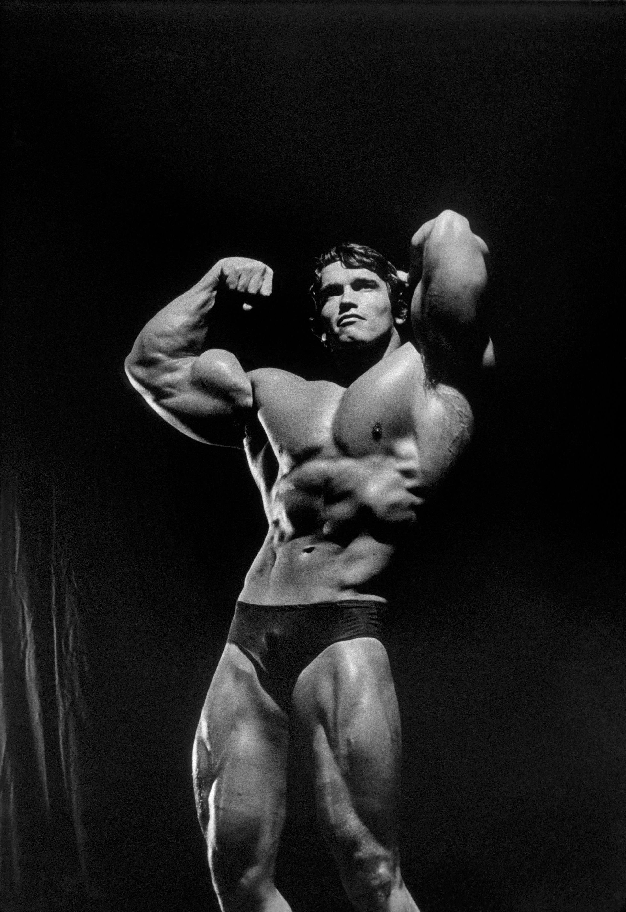 Arnold schwarzenegger black and white visionary images of strength