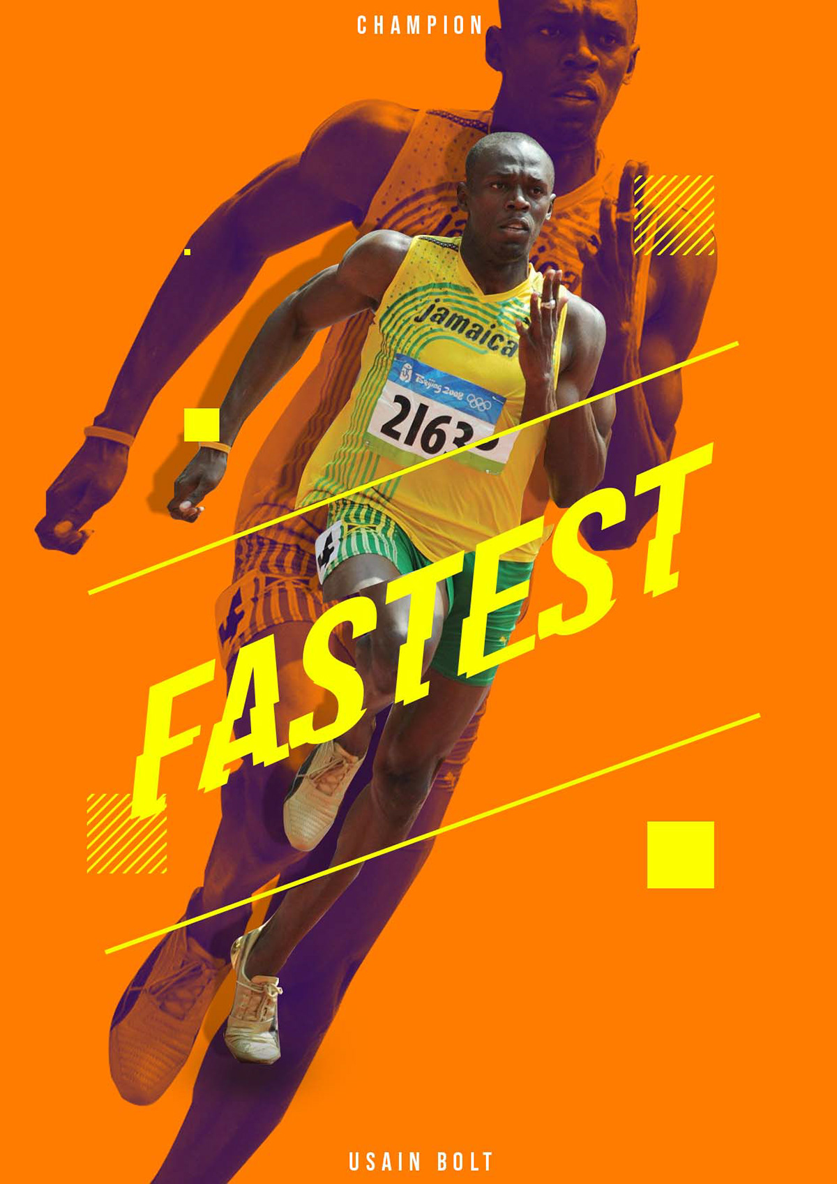 Athletic posters showcasing world-class talent and inspiration
