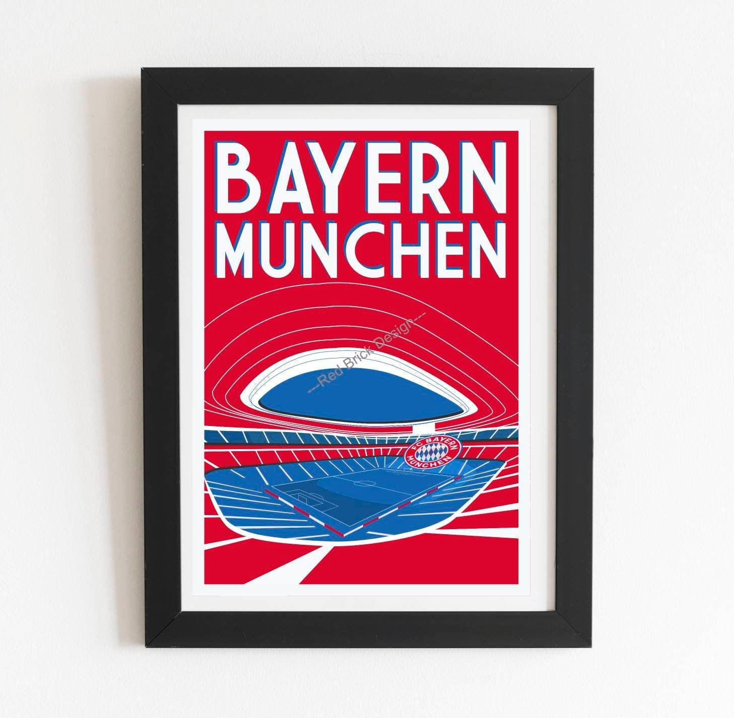 Bayern munich poster showcasing resilient spirit and team pride