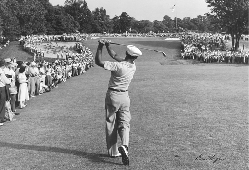 Ben hogan photos showcasing his legendary golf career and legacy