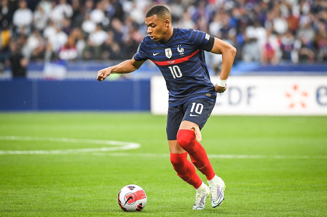 A picture of a football player showcasing competitive spirit and skill