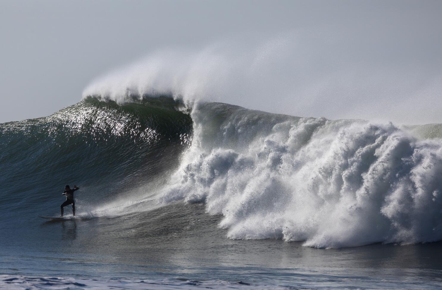 Big waves in california are unstoppable forces of nature at play
