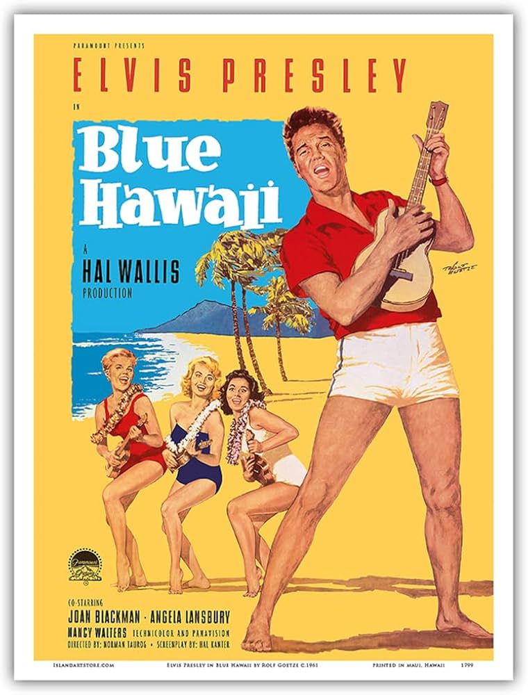 Legendary blue hawaii poster collection to enhance your décor