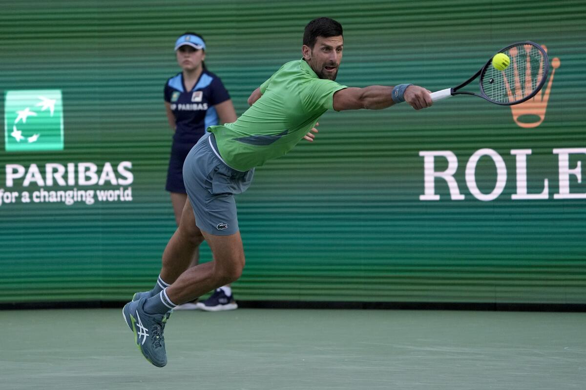 Tough competition awaits as novak djokovic battles at bnp paribas open