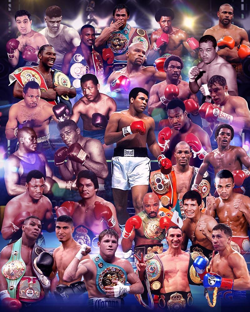 Ultimate boxing collage that captures the spirit of the sport
