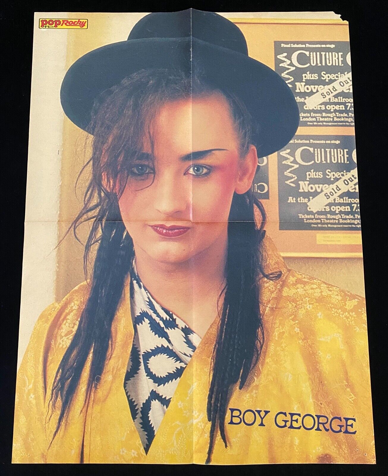 Boy george poster committed to style and music for true fans