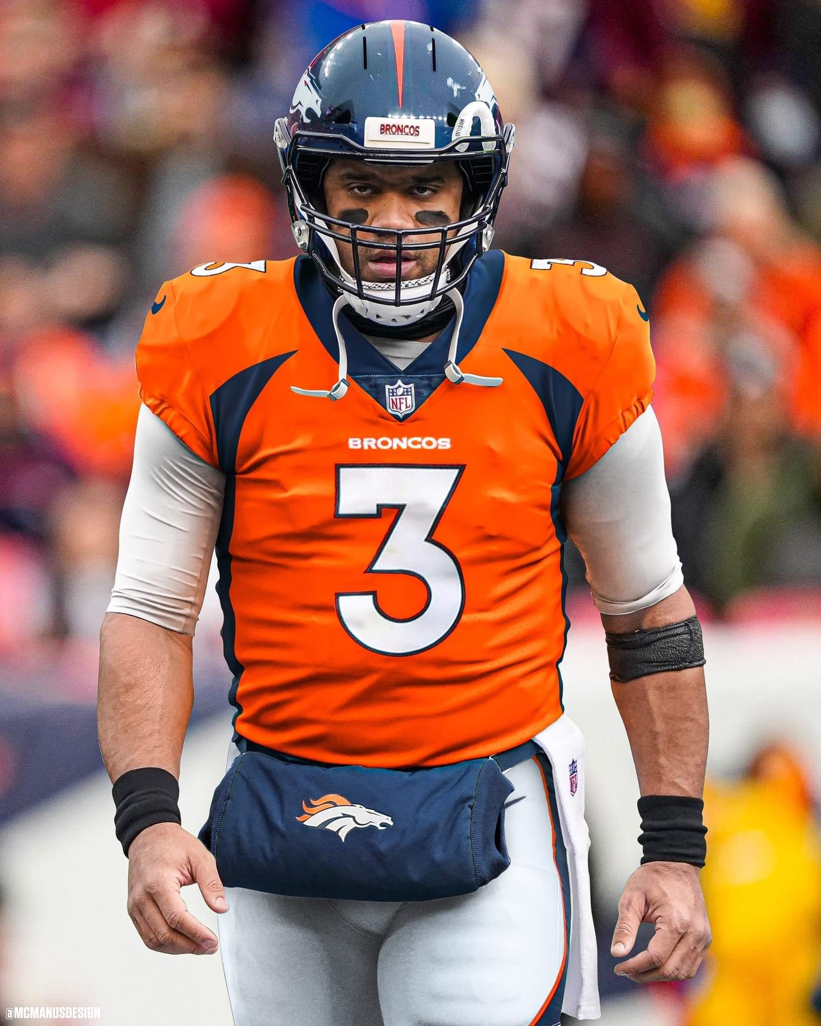 Dynamic broncos wallpaper featuring russell wilson for your collection