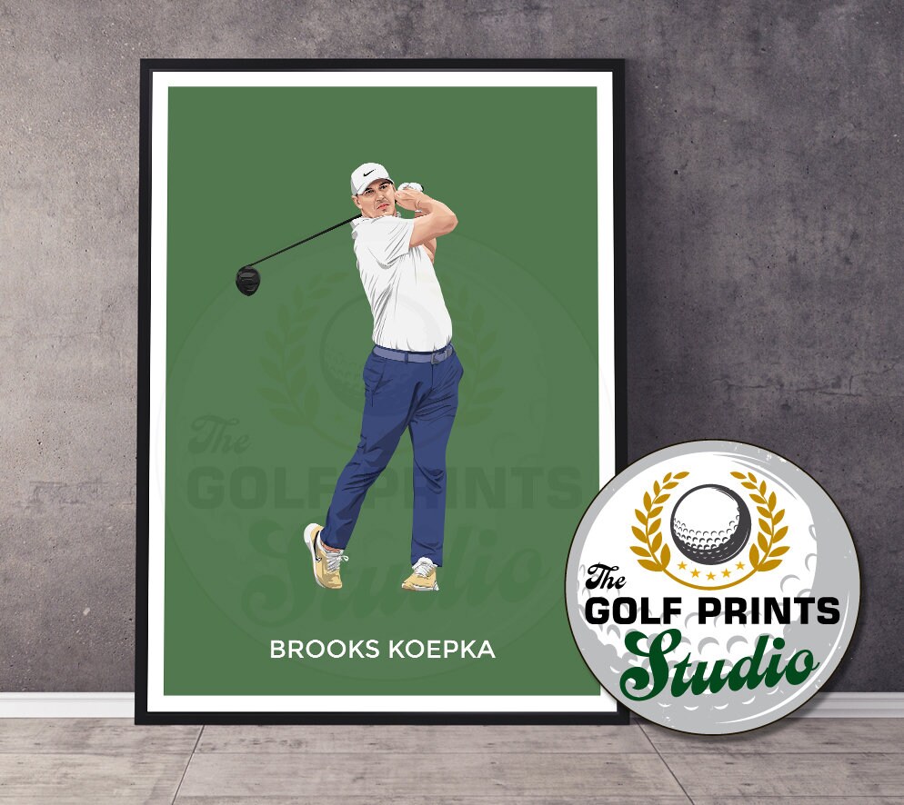 Brooks koepka logo showcases record-breaking achievements in golf