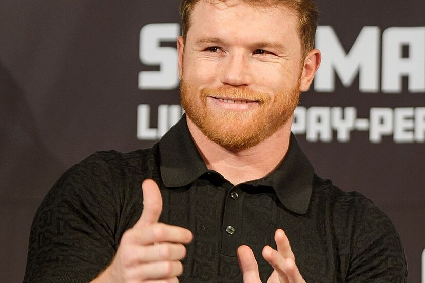 Contemporary canelo vs ryder poster captures the spirit of boxing