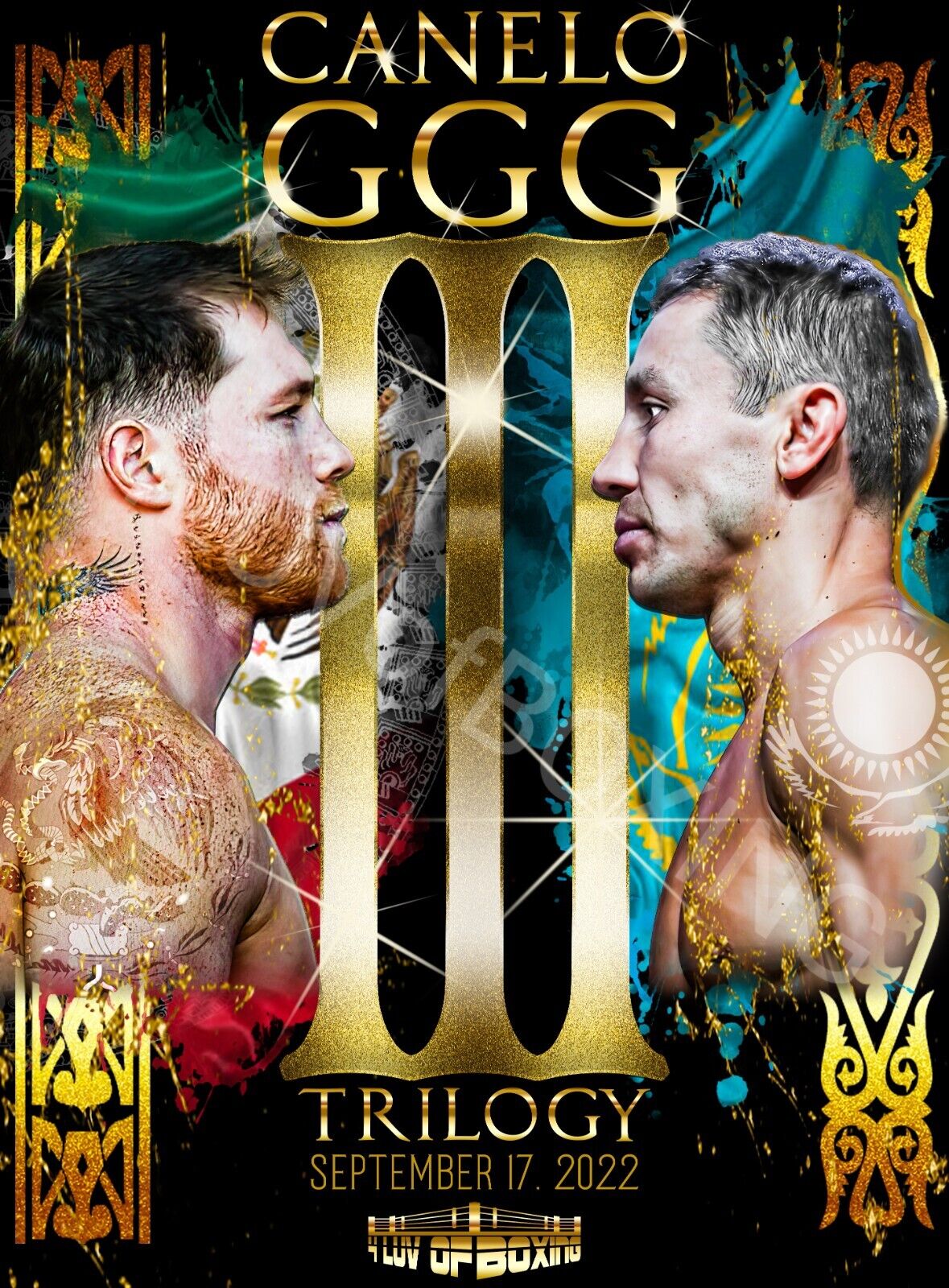 High-performance canelo vs ggg 3 poster captures the epic showdown