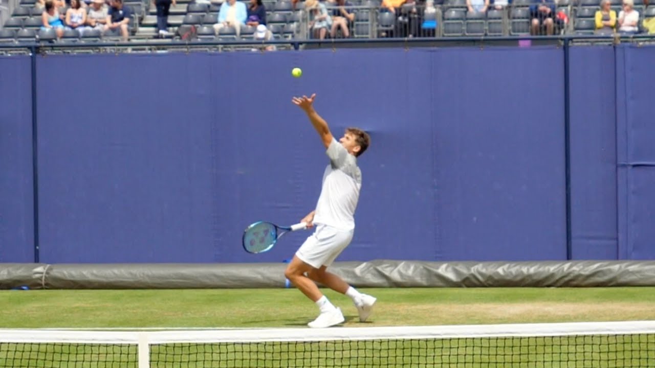 Committed to mastering the casper ruud serve for tennis success