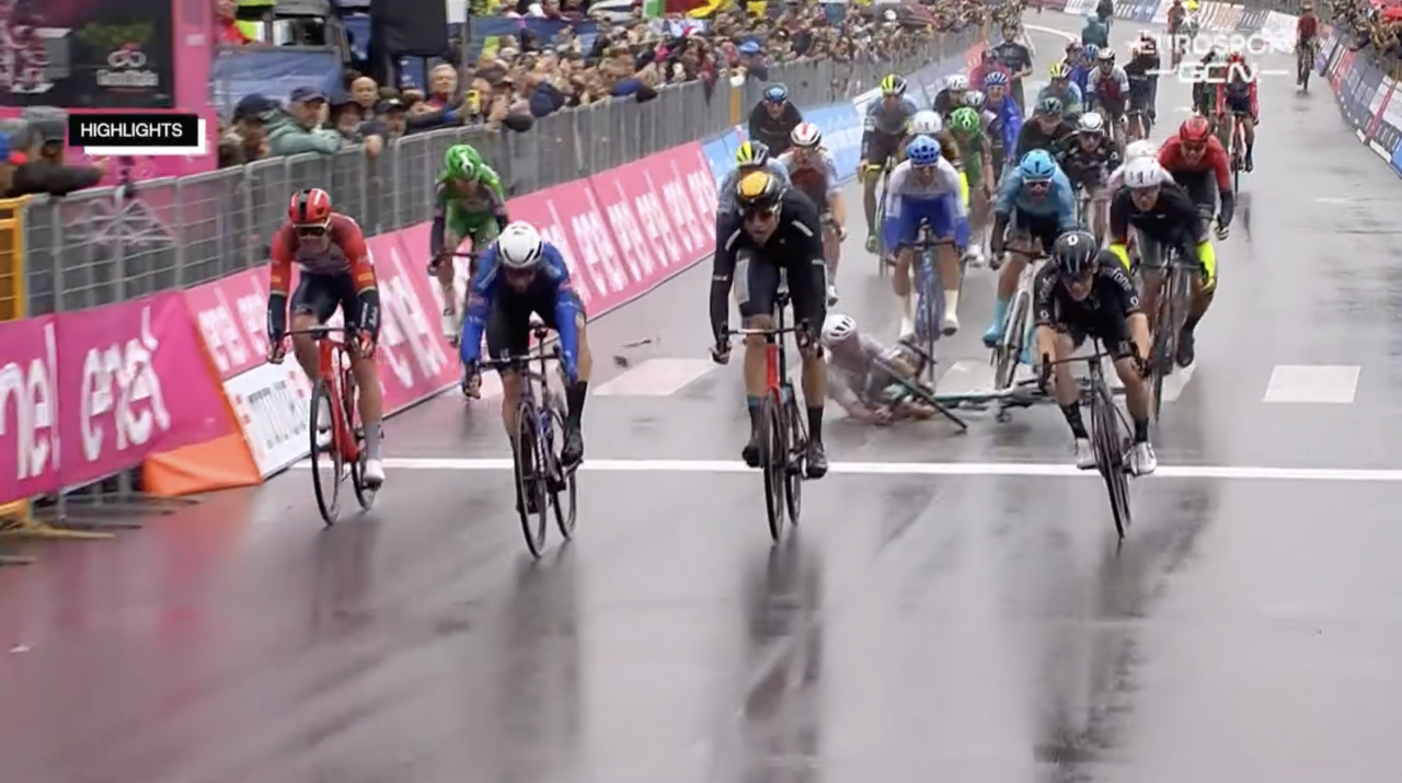 Exclusive highlights of cavendish crash at giro 2023 and its impact