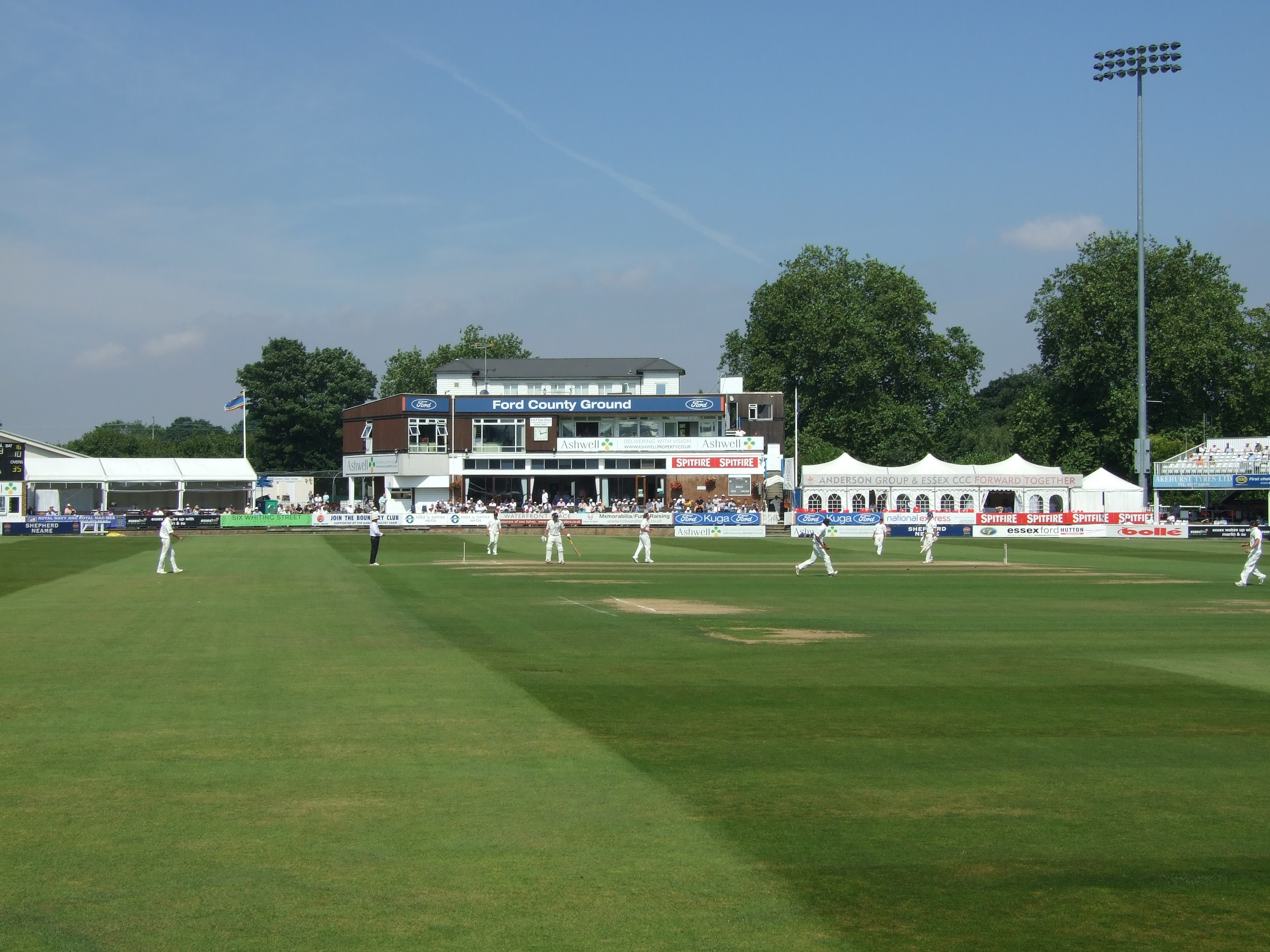 Perfect place to enjoy county cricket at chelmsford ground today