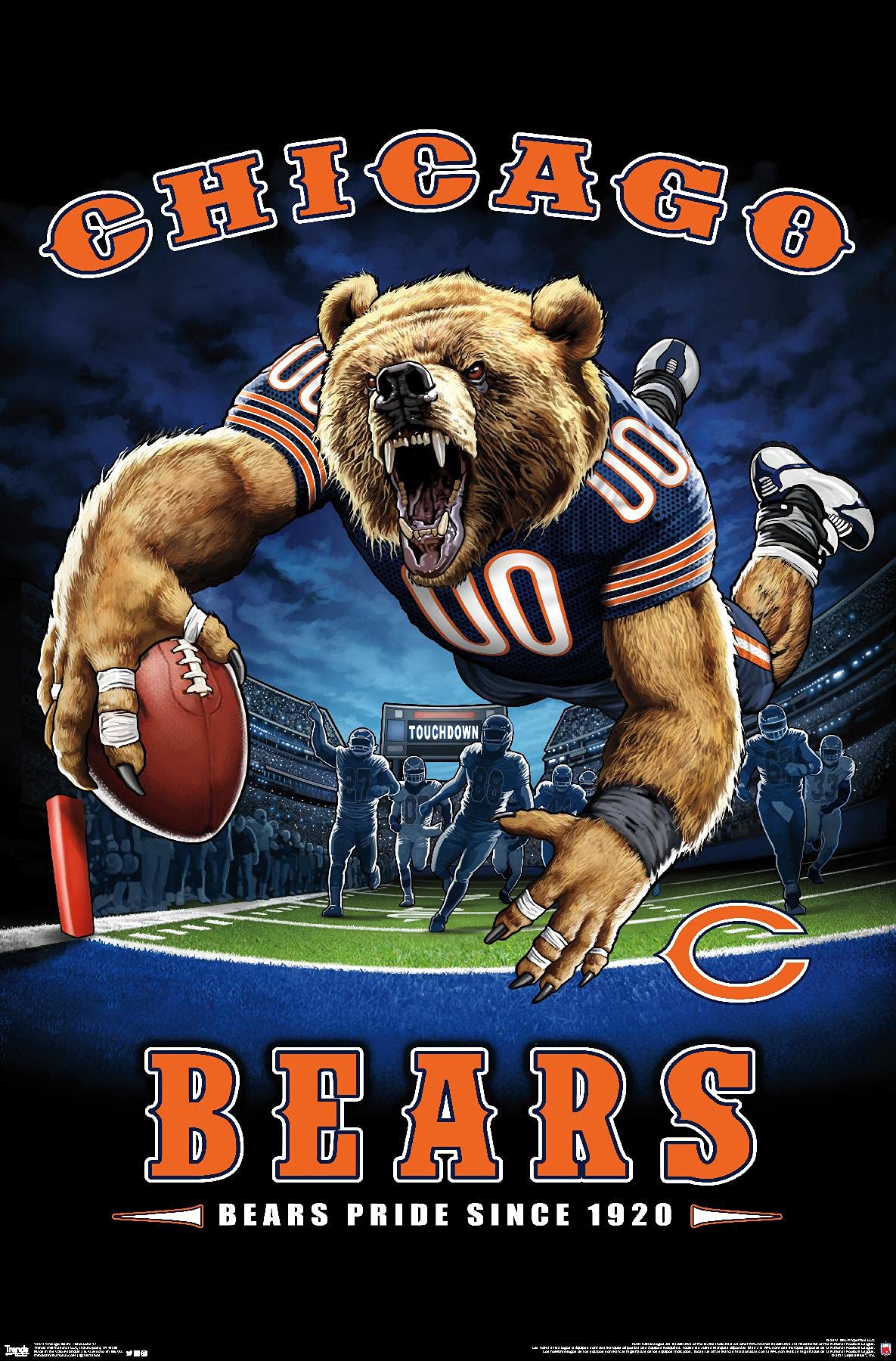 Top 100+ chicago bears posters to elevate your fan cave decor