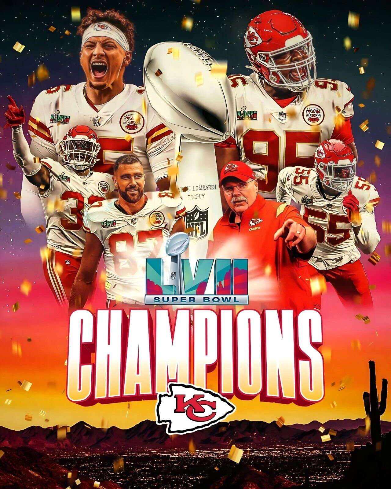 Relentless kansas city chiefs super bowl poster designs you’ll love
