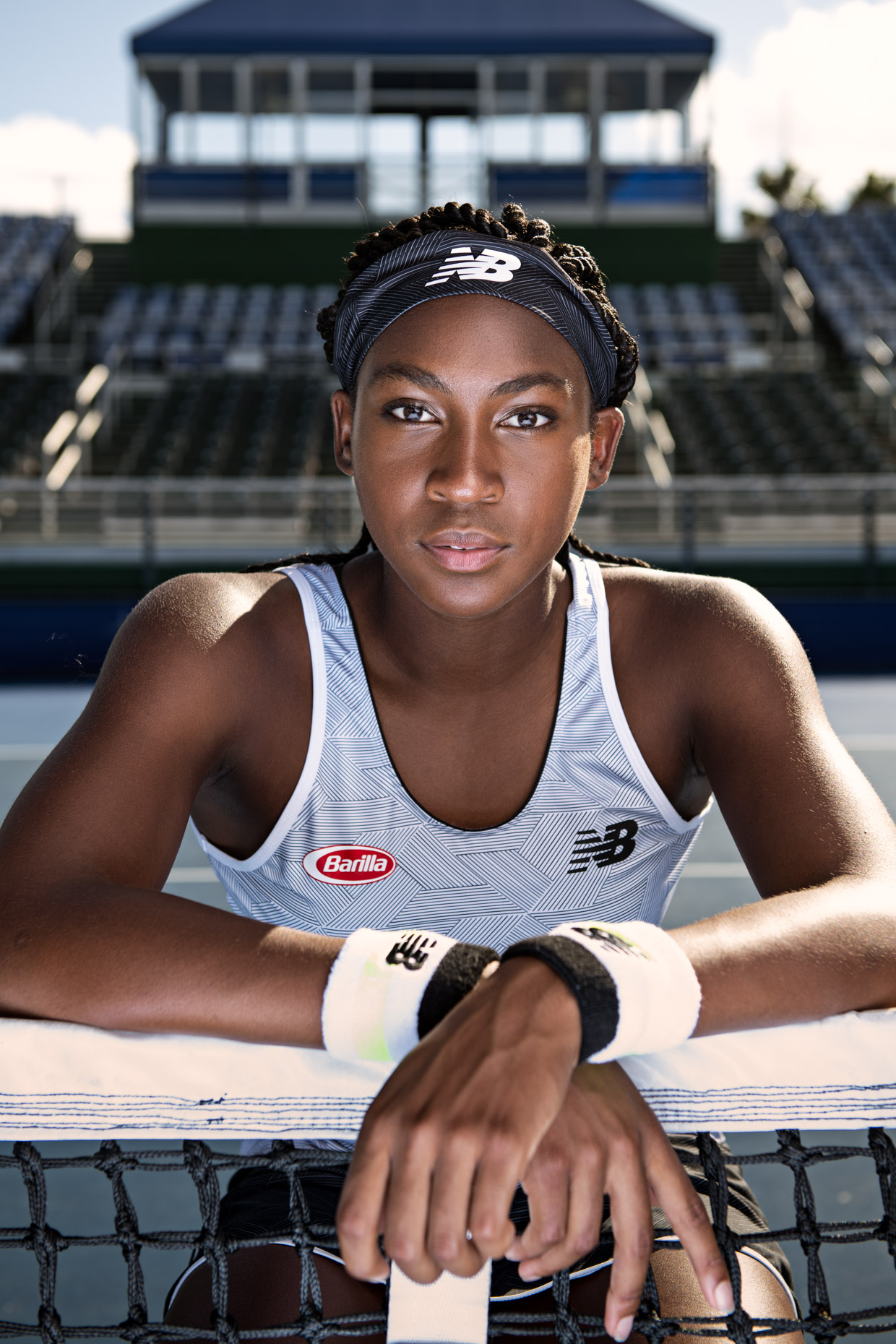 Coco gauff portrait captures a luxurious spirit of athleticism and grace